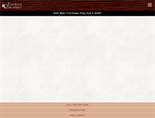 Tablet Screenshot of frankiesristorante.com